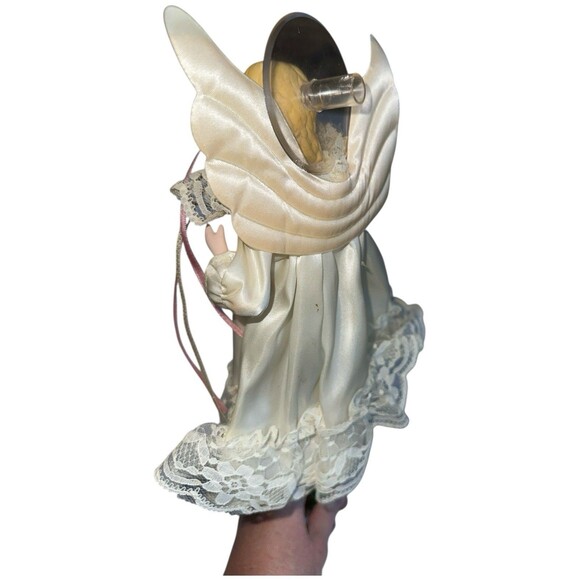 Joybrite Porcelain Face Angel Christmas Ornament Tree Topper - Picture 3 of 16